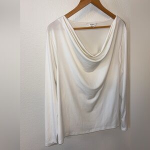Banana Republic Ivory Long Sleeve Blouse